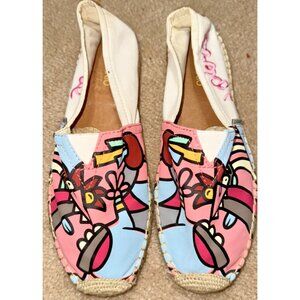 Joy & Mario J. Pierce Espadrille Slip On Shoes Colorful Size 8 Wide